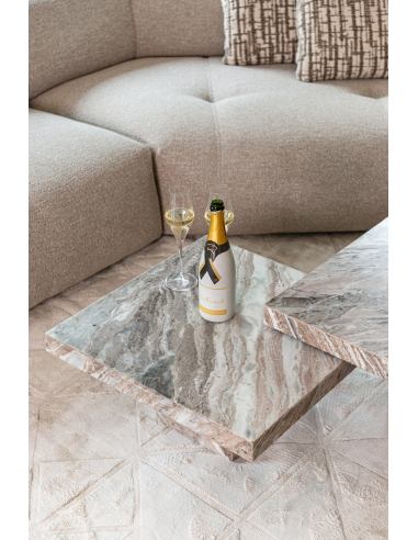 Set di 2 tavolini bassi beige cipria | Loft Attitude