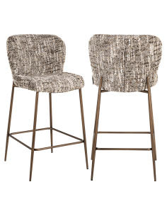Tabouret de comptoir brun Omara ODARBY | Loft Attitude