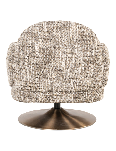 Brown Omara swivel lounge chair | Loft Attitude