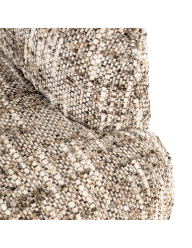 Brown Omara swivel lounge chair | Loft Attitude