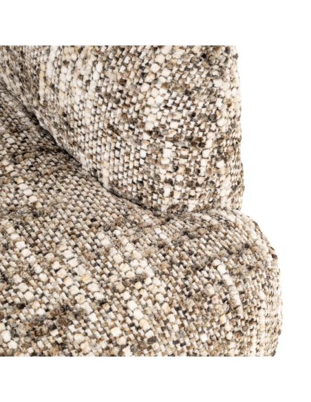 Drehbarer Lounge-Sessel braun Omara | Loft Attitude