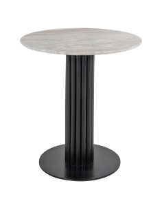 Table bistro beige poudré 75Ø NYON | Déco Loft Attitude