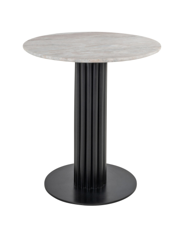 Powder beige bistro table 75Ø NYON | Decor Loft Attitude