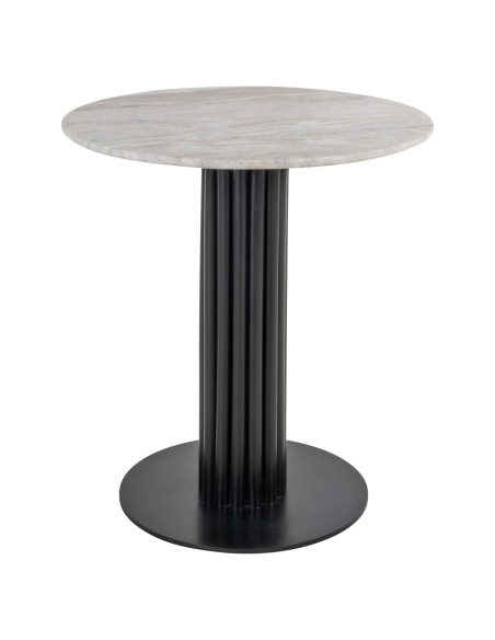Powder beige bistro table 75Ø NYON | Decor Loft Attitude