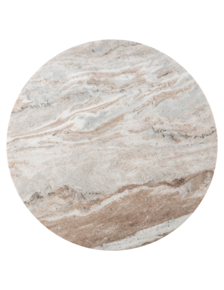 Mesa bistró beige empolvado 75Ø NYON | Decoración Loft Attitude