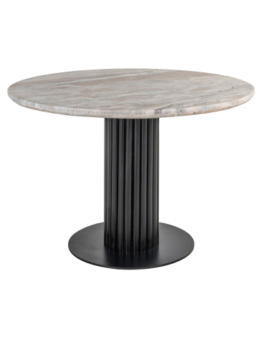 Powder beige dining table 120Ø NYON | Loft Attitude