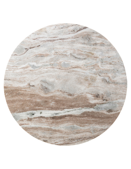 Powder beige dining table 120Ø NYON | Loft Attitude