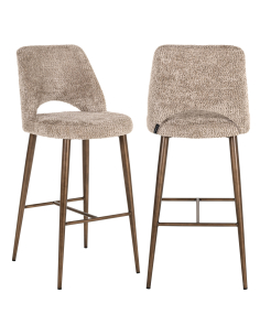 Tabouret de bar naturel Lovely ignifugé DELPHINE