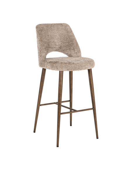 Natural fire-retardant Lovely bar stool DELPHINE