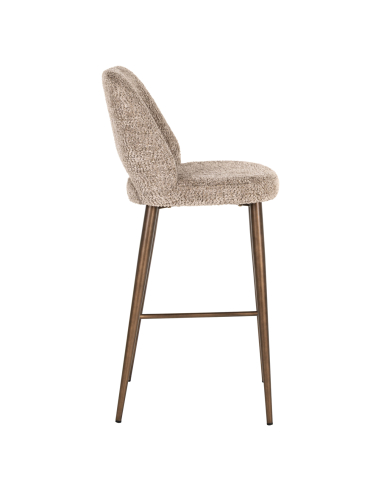 Natural fire-retardant Lovely bar stool DELPHINE
