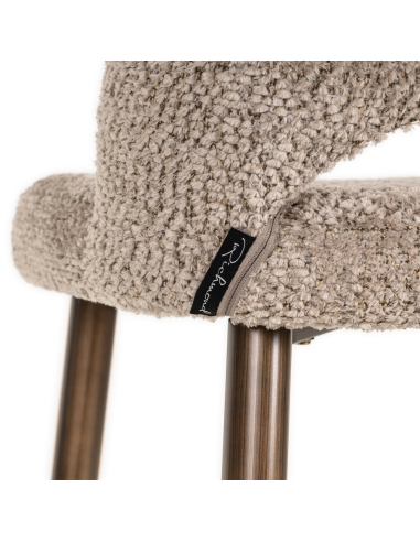 Natural fire-retardant Lovely bar stool DELPHINE
