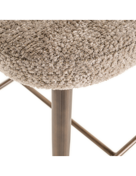 Natural fire-retardant Lovely bar stool DELPHINE