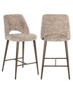 Natural fire-retardant Lovely counter stool DELPHINE