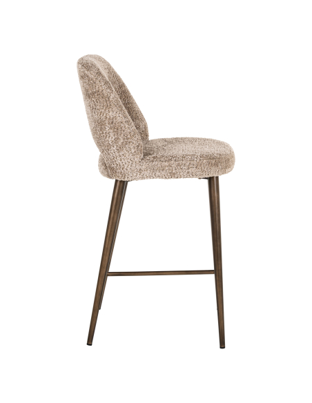 Natural fire-retardant Lovely counter stool DELPHINE