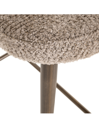 Natural fire-retardant Lovely counter stool DELPHINE
