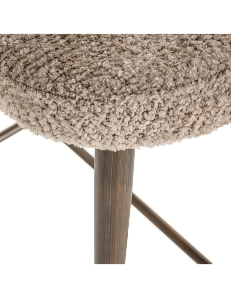 Natural fire-retardant Lovely counter stool DELPHINE