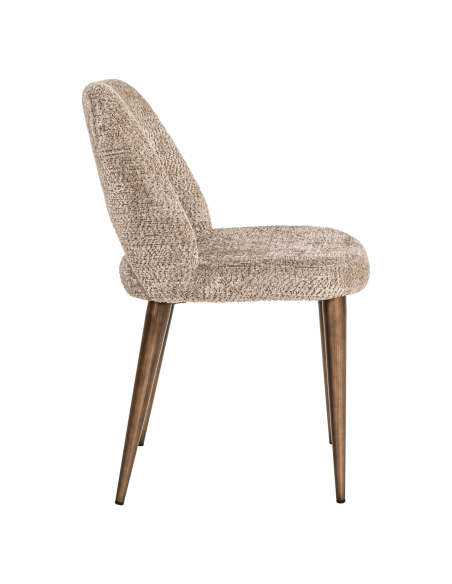 Lote de 2 sillas de comedor natural Lovely DELPHINE