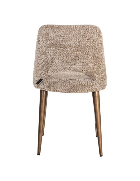 Lote de 2 sillas de comedor natural Lovely DELPHINE