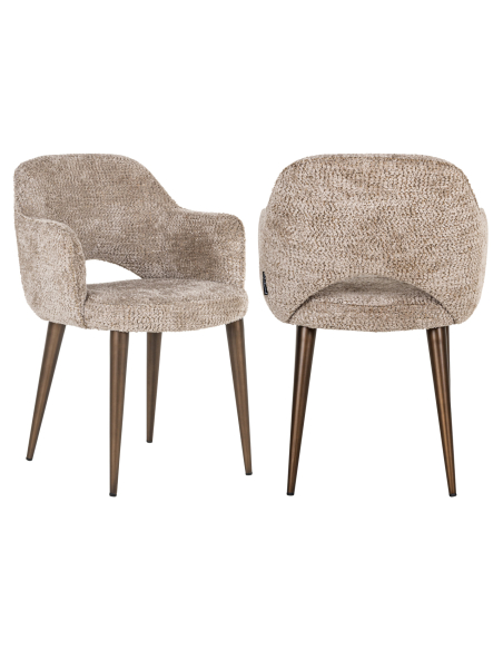 Silla de comedor natural Lovely DELPHINA