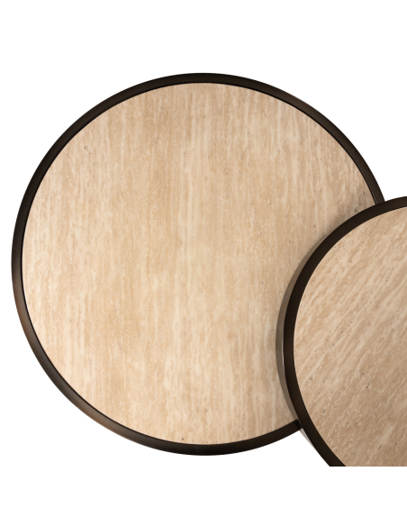 Set di 2 Tavolini bassi beige RONSON | Loft Attitude