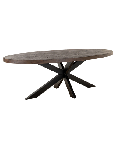 Eettafel donkerbruin/zwart 235 | Loft Attitude