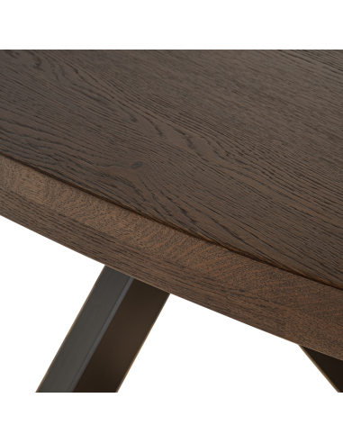 Table à manger brun foncé/noir 235 | Loft Attitude
