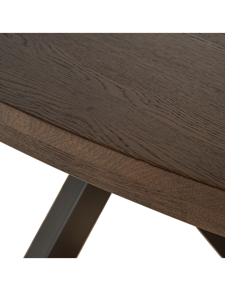 Table à manger brun foncé/noir 235 | Loft Attitude