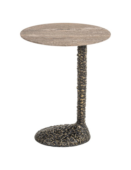 Table d'appoint brun AROSA | Mobilier Loft Attitude