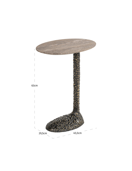 Brown side table AROSA | Furniture Loft Attitude