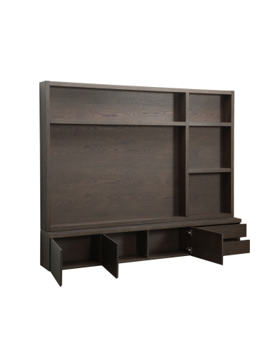 Tv-meubel Lachance brown 3-deurs 2-lades