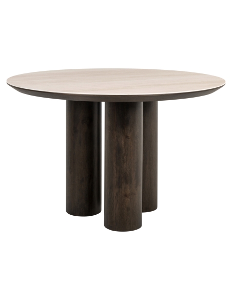Ritz brown dining table 120Ø