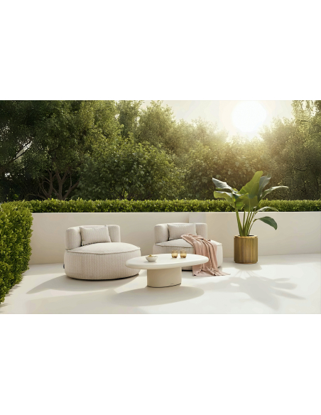 Table basse extérieure Urban Bloom sandstone