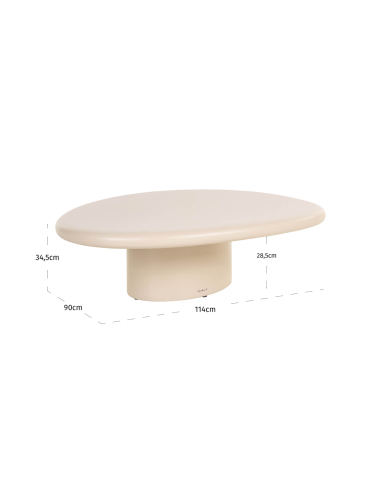 Table basse extérieure Urban Bloom sandstone