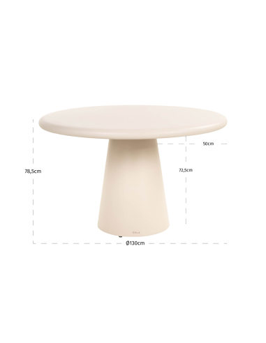 Urban Bloom outdoor dining table 130Ø