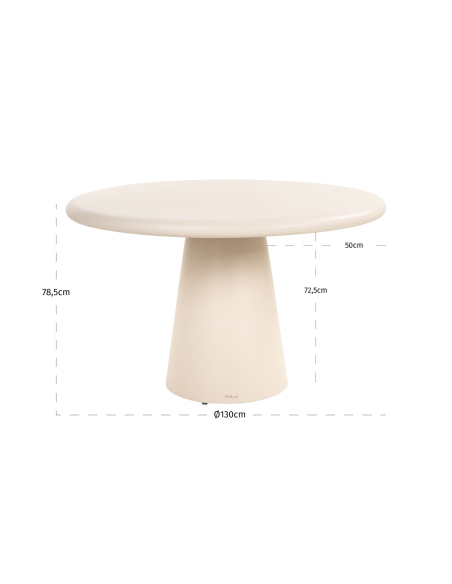 Urban Bloom outdoor dining table 130Ø