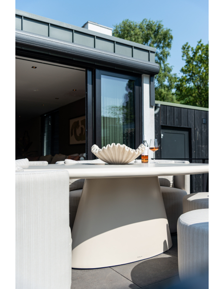 Urban Bloom sandstone outdoor dining table 220