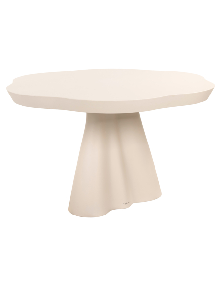 Esstisch für den Außenbereich Urban Bloom sandstone 140x140