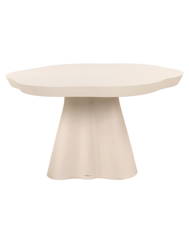 Esstisch für den Außenbereich Urban Bloom sandstone 140x140