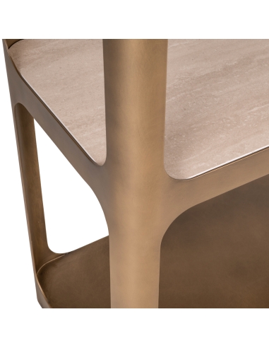 Vitrine Claridge antiek goud