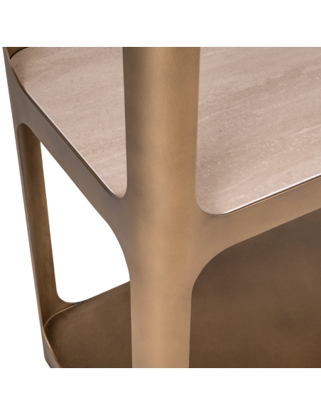 Vitrine Claridge antiek goud