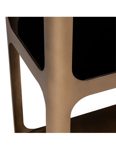 Vitrine Claridge antiek goud