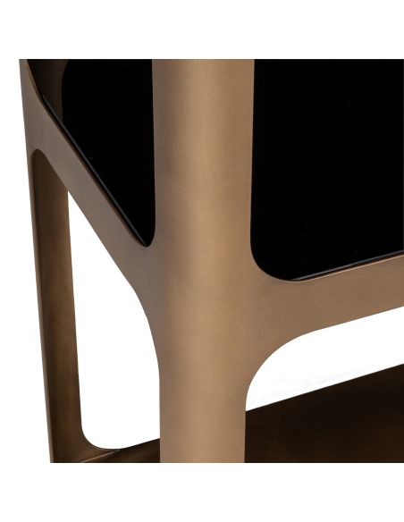 Vitrine Claridge antiek goud