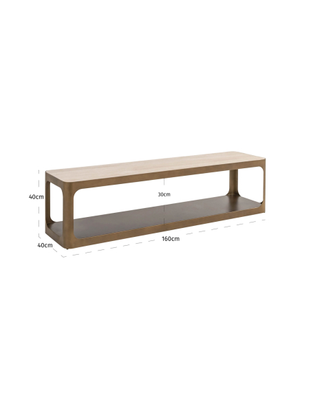 Mueble TV Claridge beige 160x40