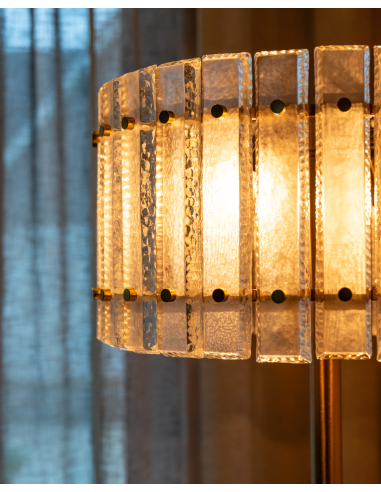 Lampe sur pied Feline brass antique