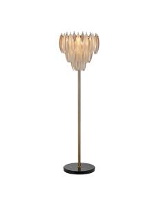 Lampe sur pied Chloe brass antique