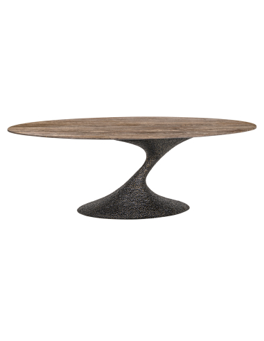 Russo ash brown oval dining table 235
