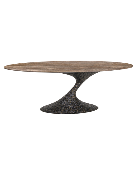 Russo ash brown oval dining table 235