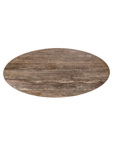 Russo ash brown oval dining table 235