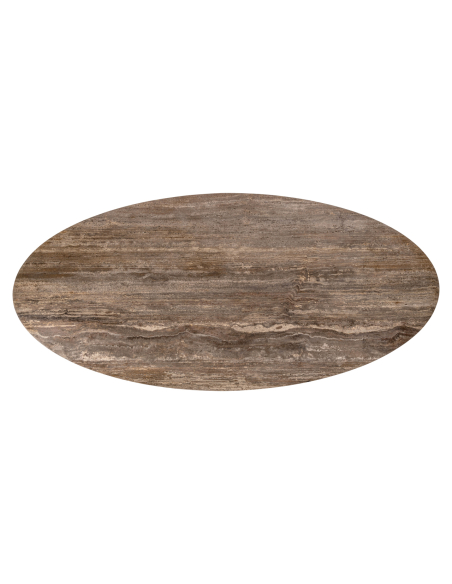Russo ash brown oval dining table 235