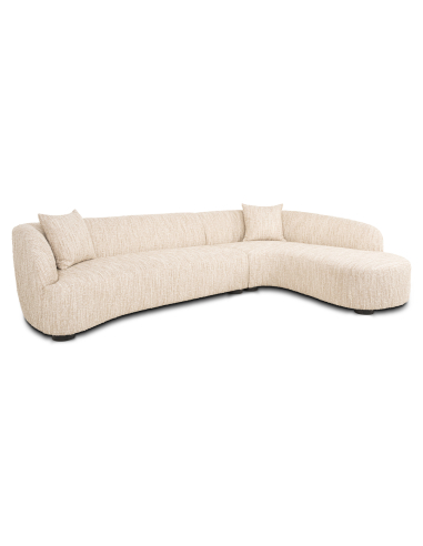 Pandora sofa beige angora lounge right